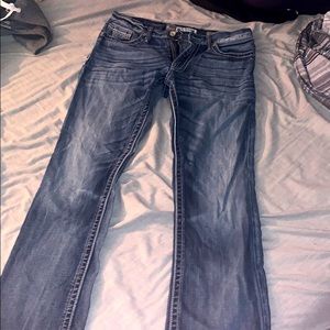 Buckle Straight Jeans